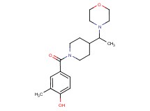 2-methyl-4-({4-[1-(4-morpholinyl)ethyl]-1-piperidinyl}carbonyl)phenol