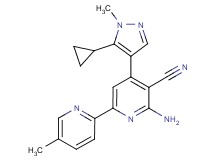 6-amino-4-(5-cyclopropyl-1-methyl-1H-pyrazol-4-yl)-5'-methyl-2,2'-bipyridine-5-carbonitrile
