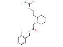 2-{2-[2-(acetylamino)ethyl]-1-piperidinyl}-N-(2-fluorobenzyl)acetamide
