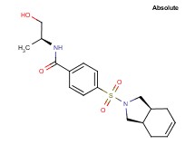 4-[(3aR,7aS)-1,3,3a,4,7,7a-hexahydro-2H-isoindol-2-ylsulfonyl]-N-[(1S)-2-hydroxy-1-methylethyl]benzamide