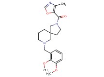 7-(2,3-dimethoxybenzyl)-2-[(4-methyl-1,3-oxazol-5-yl)carbonyl]-2,7-diazaspiro[4.5]decane