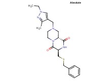 (3R,9aR)-3-[(benzylthio)methyl]-8-[(1-ethyl-3-methyl-1H-pyrazol-4-yl)methyl]tetrahydro-2H-pyrazino[1,2-a]pyrazine-1,4(3H,6H)-dione