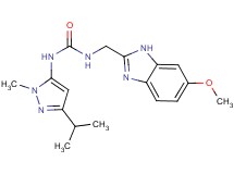 N-(3-isopropyl-1-methyl-1H-pyrazol-5-yl)-N'-[(6-methoxy-1H-benzimidazol-2-yl)methyl]urea