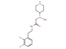 N~1~-[2-(2,3-dichlorophenyl)ethyl]-N~2~-methyl-N~2~-piperidin-4-ylglycinamide