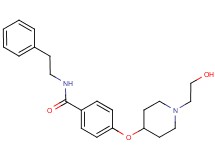 4-{[1-(2-hydroxyethyl)piperidin-4-yl]oxy}-N-(2-phenylethyl)benzamide
