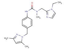N'-{4-[(3,5-dimethyl-1H-pyrazol-1-yl)methyl]phenyl}-N-[(1-ethyl-1H-imidazol-2-yl)methyl]-N-methylurea