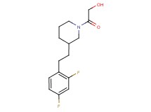 2-{3-[2-(2,4-difluorophenyl)ethyl]-1-piperidinyl}-2-oxoethanol