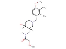 (4aR*,8aR*)-2-(methoxyacetyl)-7-(4-methoxy-2,3-dimethylbenzyl)octahydro-2,7-naphthyridin-4a(2H)-ol