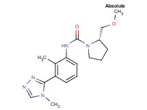 (2S)-2-(methoxymethyl)-N-[2-methyl-3-(4-methyl-4H-1,2,4-triazol-3-yl)phenyl]pyrrolidine-1-carboxamide