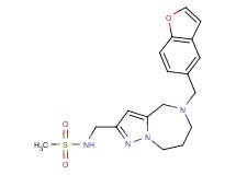 N-{[5-(1-benzofuran-5-ylmethyl)-5,6,7,8-tetrahydro-4H-pyrazolo[1,5-a][1,4]diazepin-2-yl]methyl}methanesulfonamide