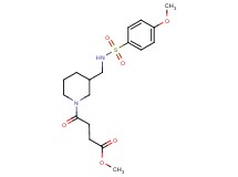 methyl 4-[3-({[(4-methoxyphenyl)sulfonyl]amino}methyl)-1-piperidinyl]-4-oxobutanoate