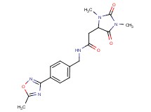 2-(1,3-dimethyl-2,5-dioxo-4-imidazolidinyl)-N-[4-(5-methyl-1,2,4-oxadiazol-3-yl)benzyl]acetamide