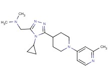 ({4-cyclopropyl-5-[1-(2-methylpyridin-4-yl)piperidin-4-yl]-4H-1,2,4-triazol-3-yl}methyl)dimethylamine