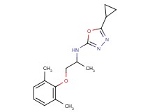 5-cyclopropyl-N-[2-(2,6-dimethylphenoxy)-1-methylethyl]-1,3,4-oxadiazol-2-amine