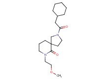2-(cyclohexylacetyl)-7-(2-methoxyethyl)-2,7-diazaspiro[4.5]decan-6-one