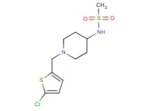 N-{1-[(5-chloro-2-thienyl)methyl]-4-piperidinyl}methanesulfonamide