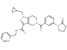 1-(cyclopropylmethyl)-5-[3-(2-oxo-1-pyrrolidinyl)benzoyl]-N-(2-pyridinylmethyl)-4,5,6,7-tetrahydro-1H-pyrazolo[4,3-c]pyridine-3-carboxamide