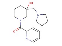 1-(pyridin-2-ylcarbonyl)-3-(pyrrolidin-1-ylmethyl)piperidin-3-ol