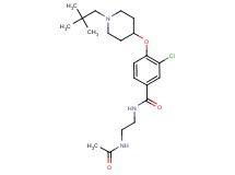 N-[2-(acetylamino)ethyl]-3-chloro-4-{[1-(2,2-dimethylpropyl)-4-piperidinyl]oxy}benzamide