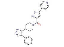 4-(5-{[4-(4-phenyl-1H-pyrazol-5-yl)piperidin-1-yl]carbonyl}-1H-pyrazol-3-yl)pyridine
