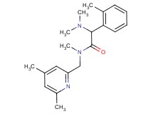 2-(dimethylamino)-N-[(4,6-dimethyl-2-pyridinyl)methyl]-N-methyl-2-(2-methylphenyl)acetamide
