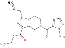 ethyl 1-allyl-5-[(1-methyl-1H-pyrazol-5-yl)carbonyl]-4,5,6,7-tetrahydro-1H-pyrazolo[4,3-c]pyridine-3-carboxylate