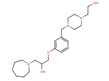 1-azepan-1-yl-3-(3-{[4-(2-hydroxyethyl)piperazin-1-yl]methyl}phenoxy)propan-2-ol