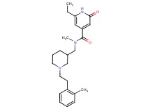 6-ethyl-N-methyl-N-({1-[2-(2-methylphenyl)ethyl]piperidin-3-yl}methyl)-2-oxo-1,2-dihydropyridine-4-carboxamide