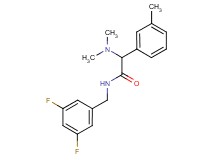 N-(3,5-difluorobenzyl)-2-(dimethylamino)-2-(3-methylphenyl)acetamide