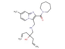 4-[({[2-(1-azepanylcarbonyl)-7-methylimidazo[1,2-a]pyridin-3-yl]methyl}amino)methyl]-1,6-heptadien-4-ol