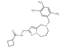 N-{[5-(2,4,5-trimethylbenzyl)-5,6,7,8-tetrahydro-4H-pyrazolo[1,5-a][1,4]diazepin-2-yl]methyl}cyclobutanecarboxamide