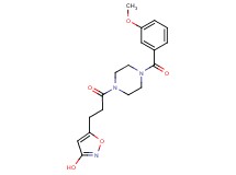 5-{3-[4-(3-methoxybenzoyl)-1-piperazinyl]-3-oxopropyl}-3-isoxazolol