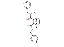 (3aR*,6S*)-2-(4-fluorobenzyl)-N-methyl-1-oxo-N-(pyrazin-2-ylmethyl)-1,2,3,6,7,7a-hexahydro-3a,6-epoxyisoindole-7-carboxamide