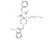 1-(3-methoxypropyl)-8-[(1-methyl-1H-indol-3-yl)methyl]-3-(2-pyridinylmethyl)-1,3,8-triazaspiro[4.5]decane-2,4-dione