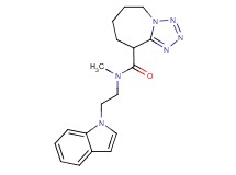 N-[2-(1H-indol-1-yl)ethyl]-N-methyl-6,7,8,9-tetrahydro-5H-tetrazolo[1,5-a]azepine-9-carboxamide