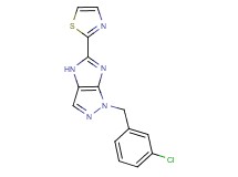1-(3-chlorobenzyl)-5-(1,3-thiazol-2-yl)-1,4-dihydroimidazo[4,5-c]pyrazole