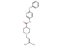1-(3-methyl-2-buten-1-yl)-N-(6-phenoxy-3-pyridinyl)-4-piperidinecarboxamide