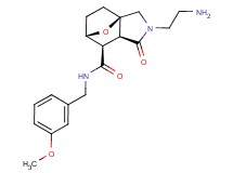 (1R*,5S*,6R*,7S*)-3-(2-aminoethyl)-N-(3-methoxybenzyl)-4-oxo-10-oxa-3-azatricyclo[5.2.1.0~1,5~]decane-6-carboxamide