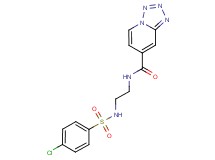 N-(2-{[(4-chlorophenyl)sulfonyl]amino}ethyl)tetrazolo[1,5-a]pyridine-7-carboxamide