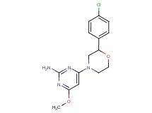 4-[2-(4-chlorophenyl)morpholin-4-yl]-6-methoxypyrimidin-2-amine