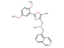 1-[2-(2,5-dimethoxyphenyl)-5-methyl-1,3-oxazol-4-yl]-N-(5-isoquinolinylmethyl)-N-methylmethanamine