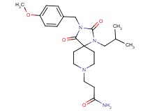 3-[1-isobutyl-3-(4-methoxybenzyl)-2,4-dioxo-1,3,8-triazaspiro[4.5]dec-8-yl]propanamide