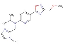 N-isopropyl-5-[3-(methoxymethyl)-1,2,4-oxadiazol-5-yl]-N-[(1-methyl-1H-imidazol-2-yl)methyl]-2-pyridinamine