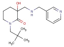 1-(2,2-dimethylpropyl)-3-hydroxy-3-{[(3-pyridinylmethyl)amino]methyl}-2-piperidinone