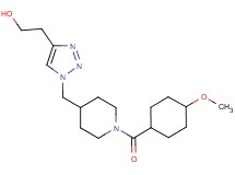 2-[1-({1-[(4-methoxycyclohexyl)carbonyl]piperidin-4-yl}methyl)-1H-1,2,3-triazol-4-yl]ethanol