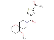 1-{4-[(5-methoxy-1-oxa-9-azaspiro[5.5]undec-9-yl)carbonyl]-2-thienyl}ethanone