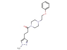 1-[3-(1-methyl-1H-pyrazol-4-yl)propanoyl]-4-(2-phenoxyethyl)piperazine