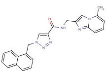 N-[(5-methylimidazo[1,2-a]pyridin-2-yl)methyl]-1-(1-naphthylmethyl)-1H-1,2,3-triazole-4-carboxamide