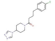 1-[4-(4-chlorophenyl)butanoyl]-4-(4H-1,2,4-triazol-4-yl)piperidine