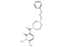 1,6-dimethyl-3-{[4-(3-phenylpropyl)-1,4-diazepan-1-yl]carbonyl}-2(1H)-pyridinone